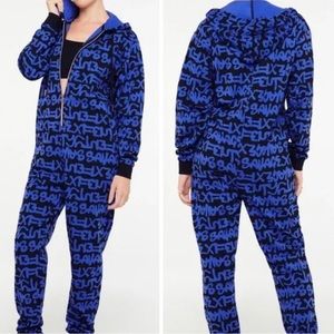fenty x savage hooded onesie blue/black